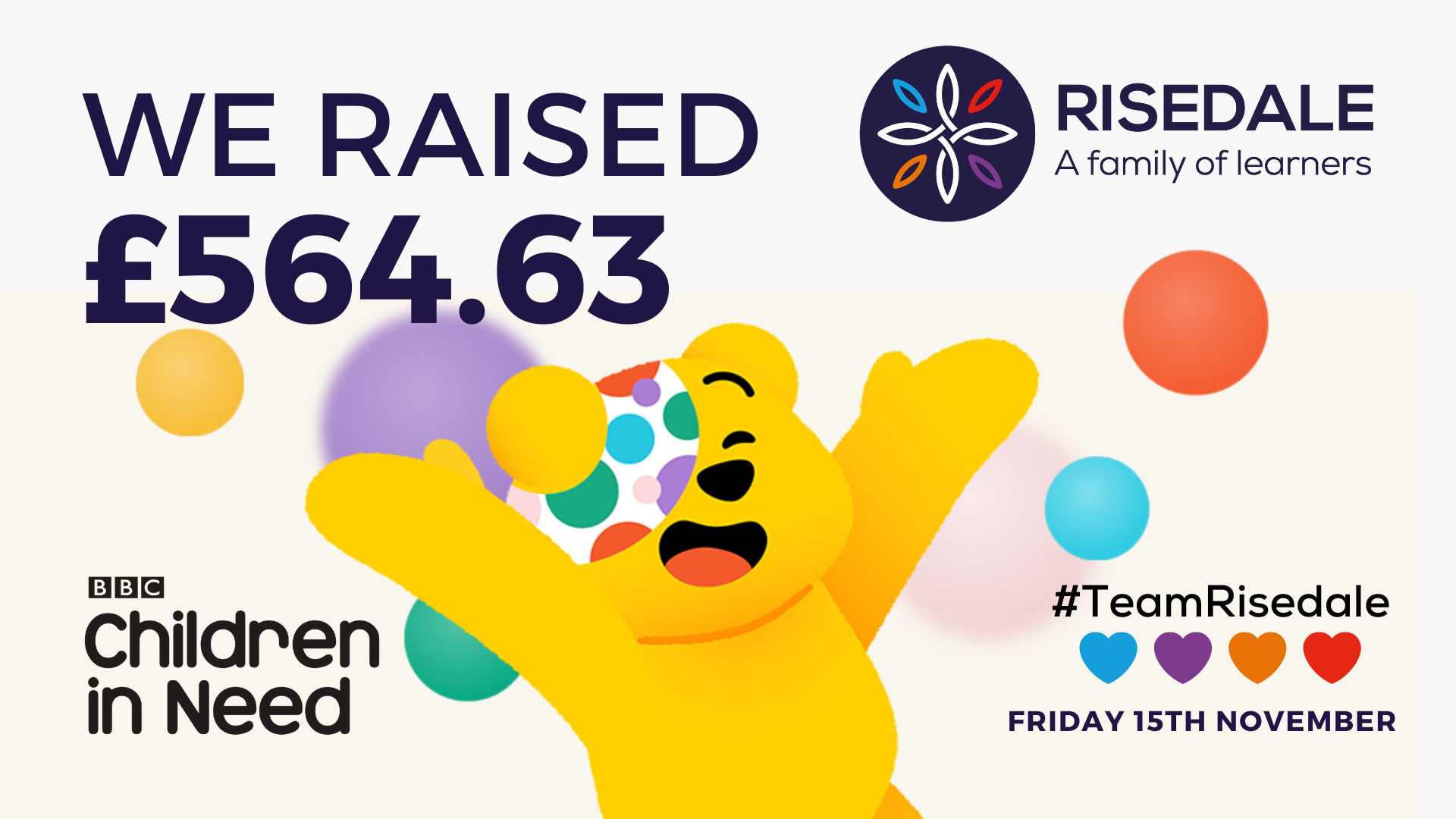 £564.63 raised for Children in Need 2024: